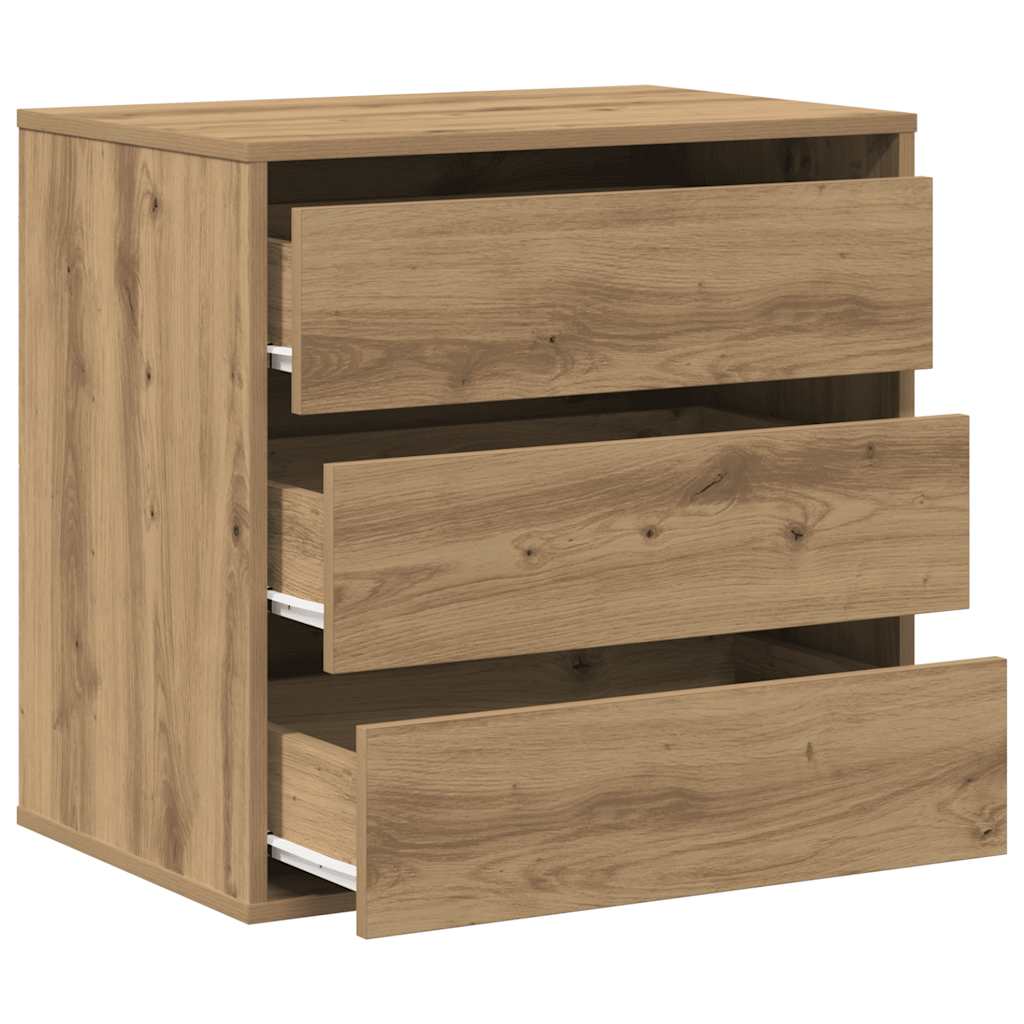 vidaXL Corner Chest of Drawers Artisian Oak 60x41x58 cm Engineered Wood 5