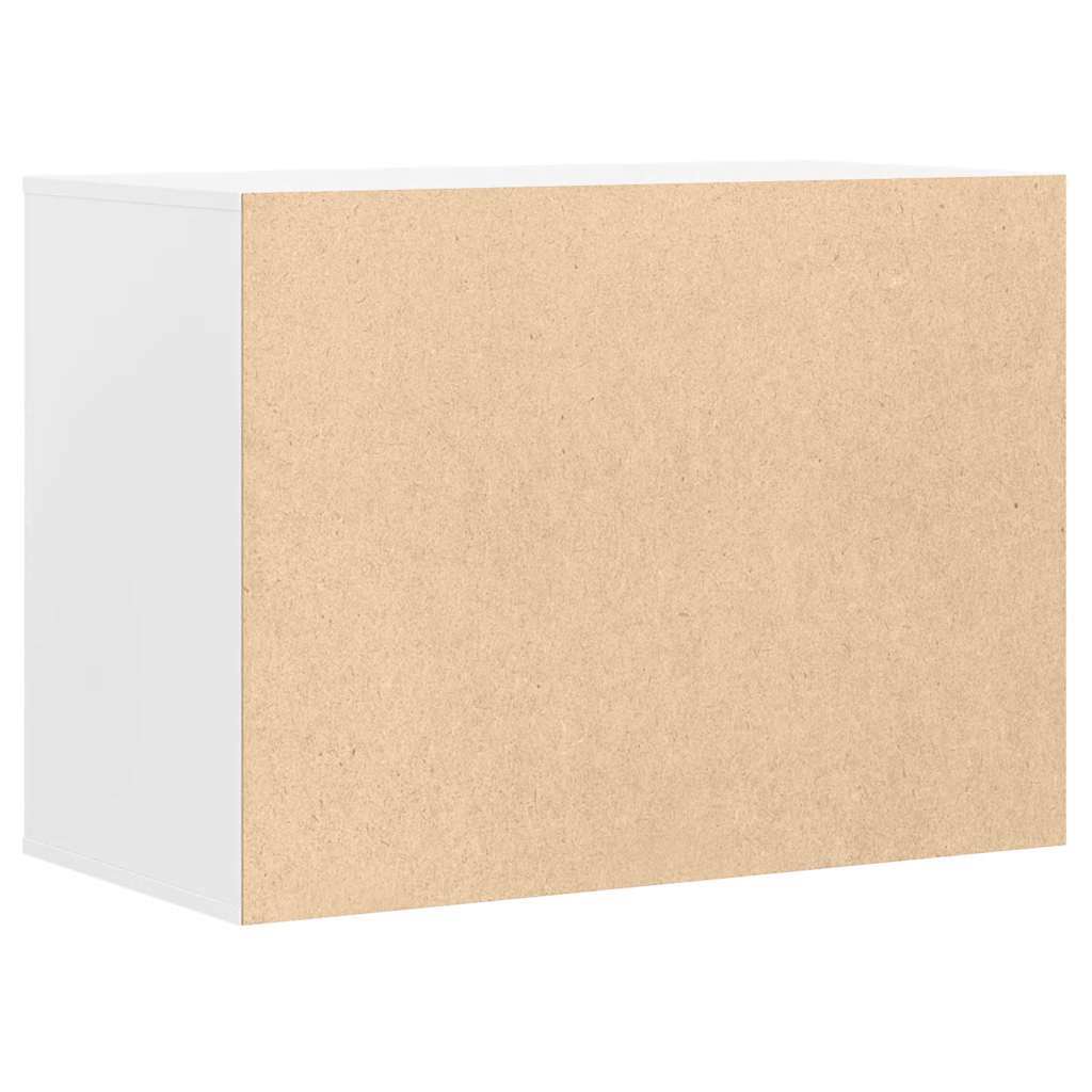 vidaXL Corner Chest of Drawers White 80x41x58 cm Engineered Wood 6
