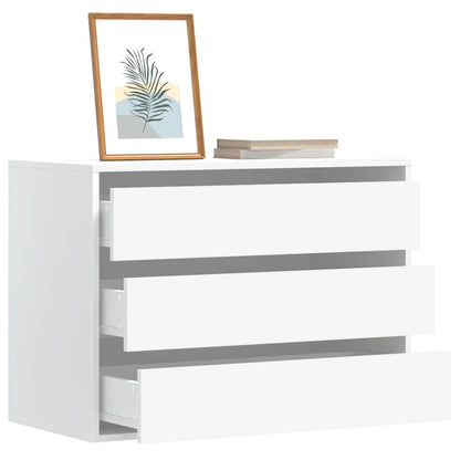 vidaXL Corner Chest of Drawers White 80x41x58 cm Engineered Wood 1