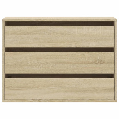 vidaXL Corner Chest of Drawers Sonoma Oak 80x41x58 cm Engineered Wood 4