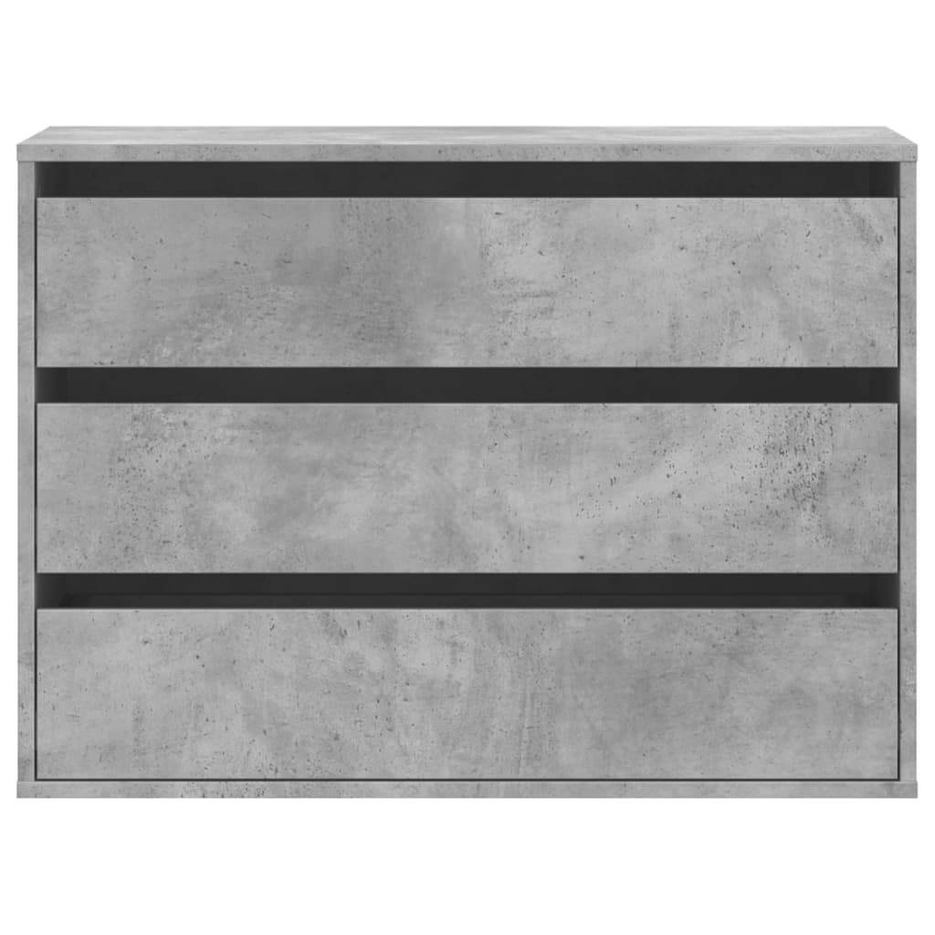 vidaXL Corner Chest of Drawers Concrete Grey 80x41x58 cm Engineered Wood 4