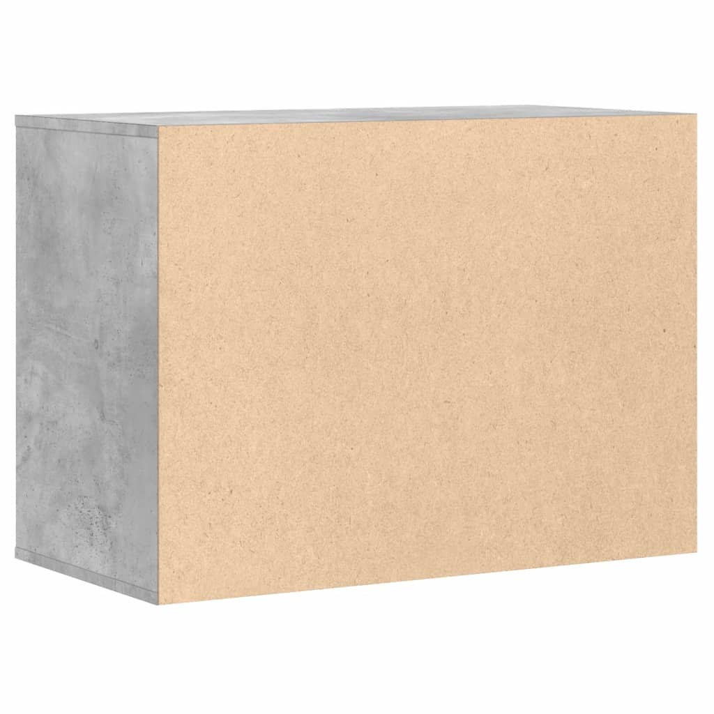 vidaXL Corner Chest of Drawers Concrete Grey 80x41x58 cm Engineered Wood 6