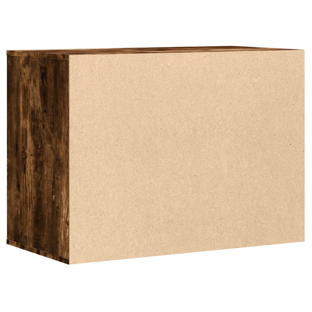 vidaXL Corner Chest of Drawers Smoked Oak 80x41x58 cm Engineered Wood 6