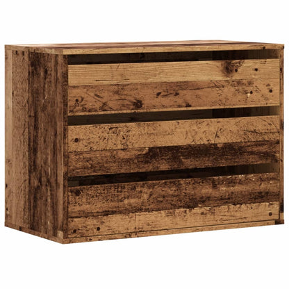 vidaXL Corner Chest of Drawers Old Wood 80x41x58 cm Engineered Wood 2