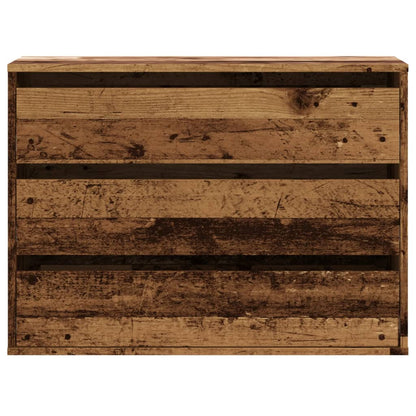vidaXL Corner Chest of Drawers Old Wood 80x41x58 cm Engineered Wood 4