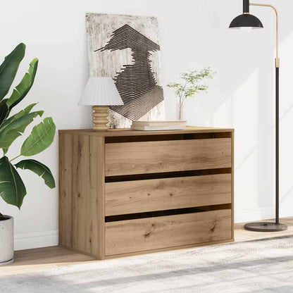 vidaXL Corner Chest of Drawers Artisian Oak 80x41x58 cm Engineered Wood 1