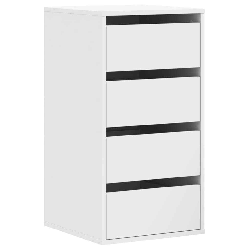vidaXL Corner Chest of Drawers White 40x41x76 cm Engineered Wood 2