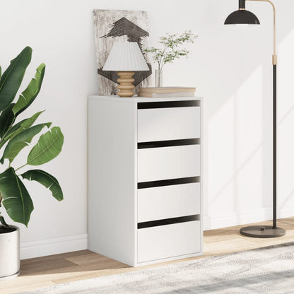 vidaXL Corner Chest of Drawers White 40x41x76 cm Engineered Wood 3