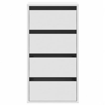 vidaXL Corner Chest of Drawers White 40x41x76 cm Engineered Wood 4