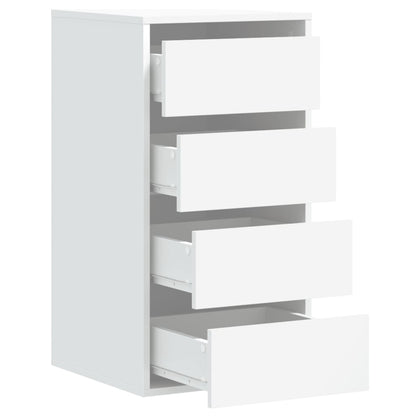 vidaXL Corner Chest of Drawers White 40x41x76 cm Engineered Wood 5