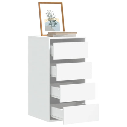 vidaXL Corner Chest of Drawers White 40x41x76 cm Engineered Wood 1
