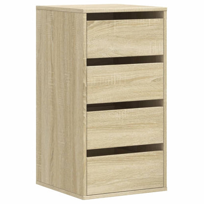 vidaXL Corner Chest of Drawers Sonoma Oak 40x41x76 cm Engineered Wood 2