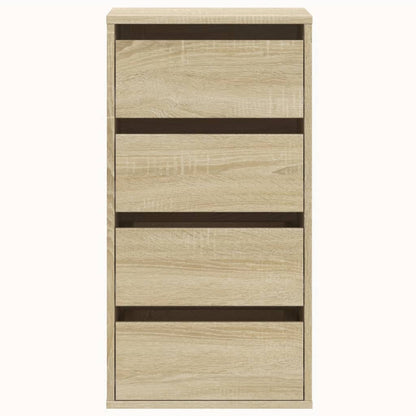 vidaXL Corner Chest of Drawers Sonoma Oak 40x41x76 cm Engineered Wood 4