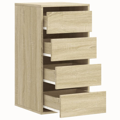 vidaXL Corner Chest of Drawers Sonoma Oak 40x41x76 cm Engineered Wood 5