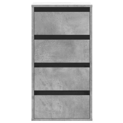 vidaXL Corner Chest of Drawers Concrete Grey 40x41x76 cm Engineered Wood 4