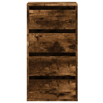 vidaXL Corner Chest of Drawers Smoked Oak 40x41x76 cm Engineered Wood 4