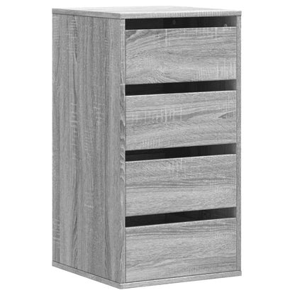 vidaXL Corner Chest of Drawers Grey Sonoma 40x41x76 cm Engineered Wood 2