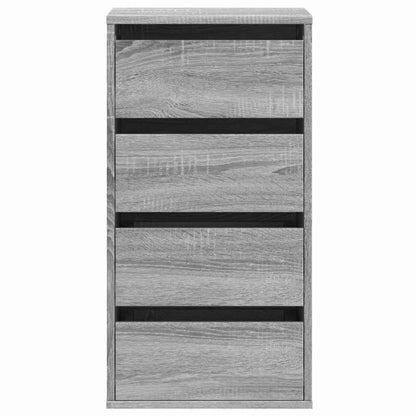 vidaXL Corner Chest of Drawers Grey Sonoma 40x41x76 cm Engineered Wood 4