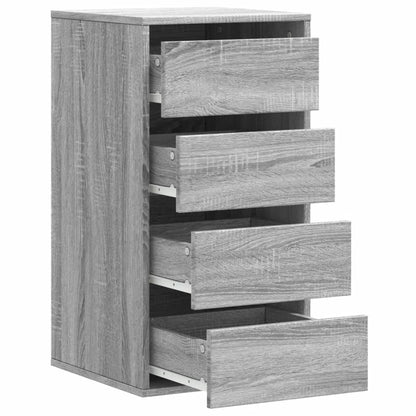 vidaXL Corner Chest of Drawers Grey Sonoma 40x41x76 cm Engineered Wood 5