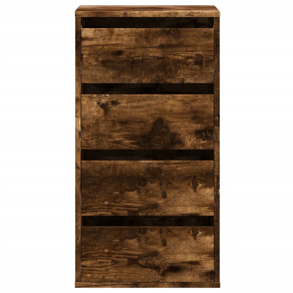 vidaXL Corner Chest of Drawers Old Wood 40x41x76 cm Engineered Wood 4