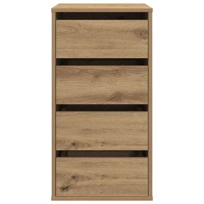 vidaXL Corner Chest of Drawers Artisian Oak 40x41x76 cm Engineered Wood 4