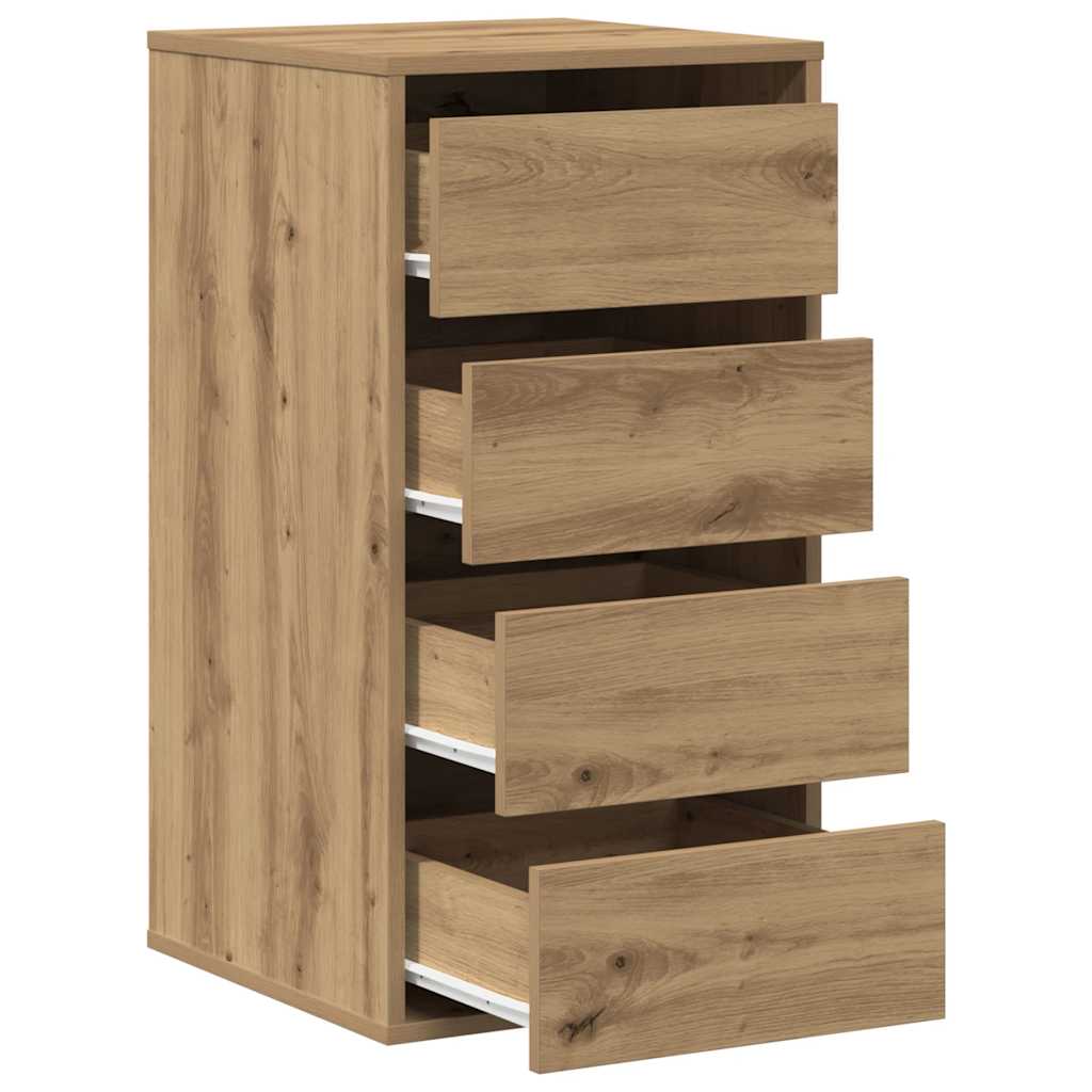 vidaXL Corner Chest of Drawers Artisian Oak 40x41x76 cm Engineered Wood 5