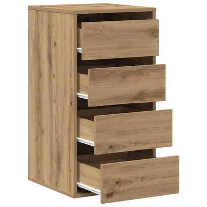 vidaXL Corner Chest of Drawers Artisian Oak 40x41x76 cm Engineered Wood 5