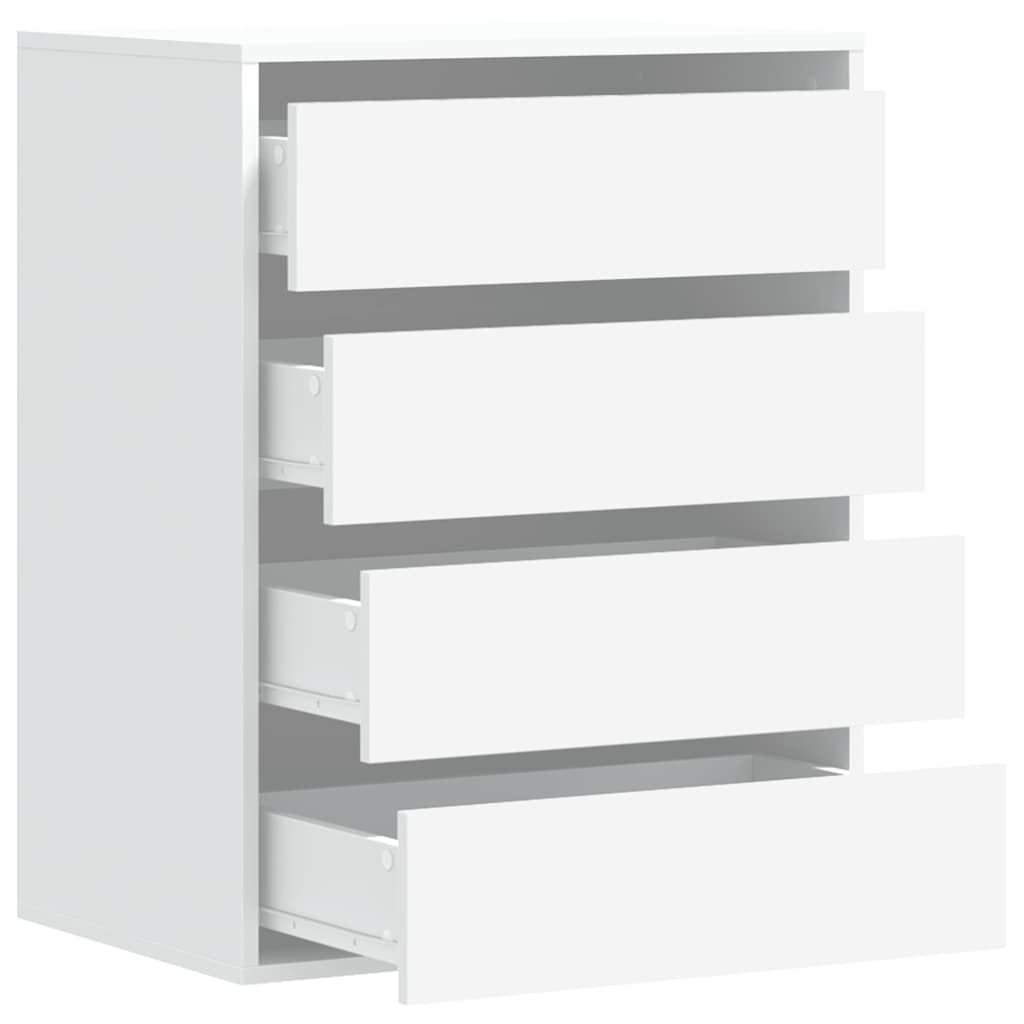 vidaXL Corner Chest of Drawers White 60x41x76 cm Engineered Wood 5