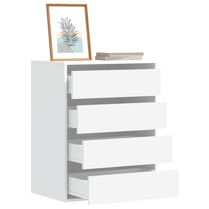 vidaXL Corner Chest of Drawers White 60x41x76 cm Engineered Wood 1