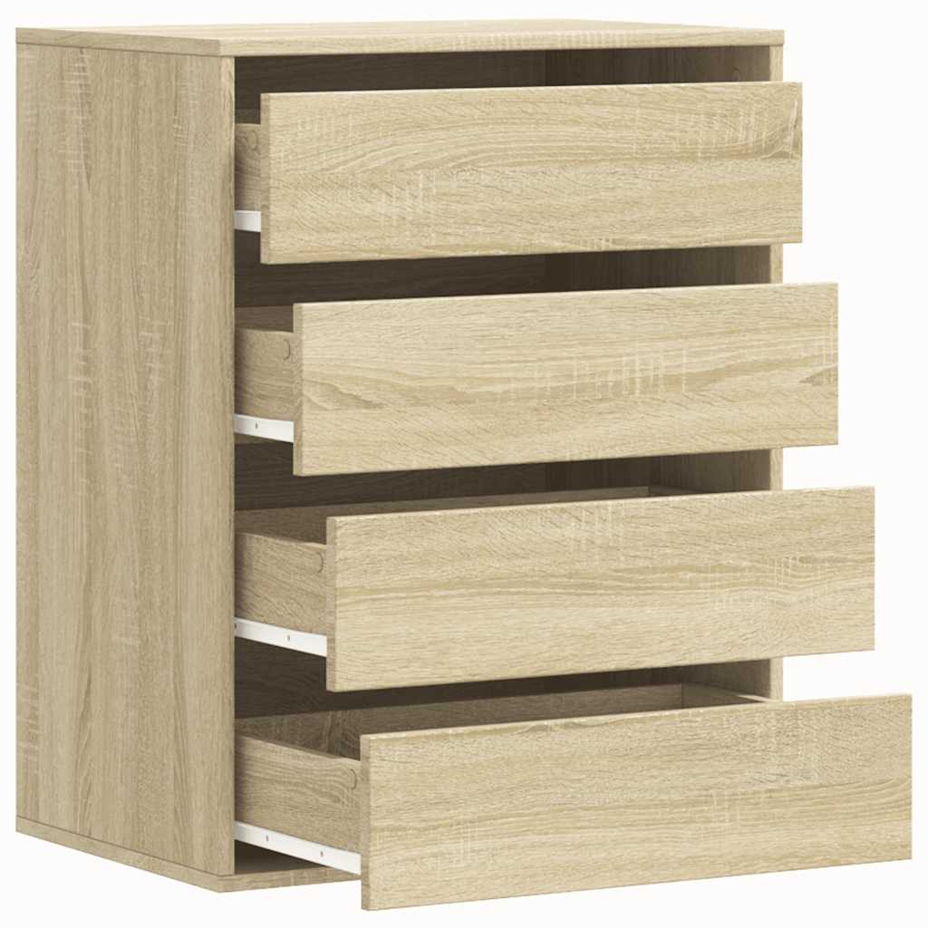 vidaXL Corner Chest of Drawers Sonoma Oak 60x41x76 cm Engineered Wood 5
