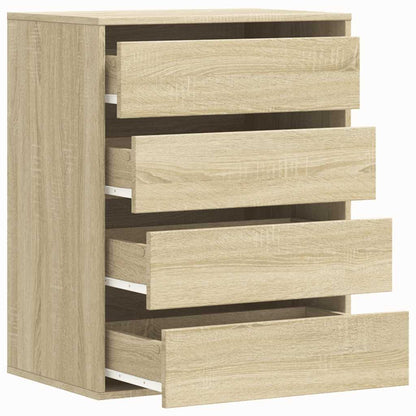vidaXL Corner Chest of Drawers Sonoma Oak 60x41x76 cm Engineered Wood 5