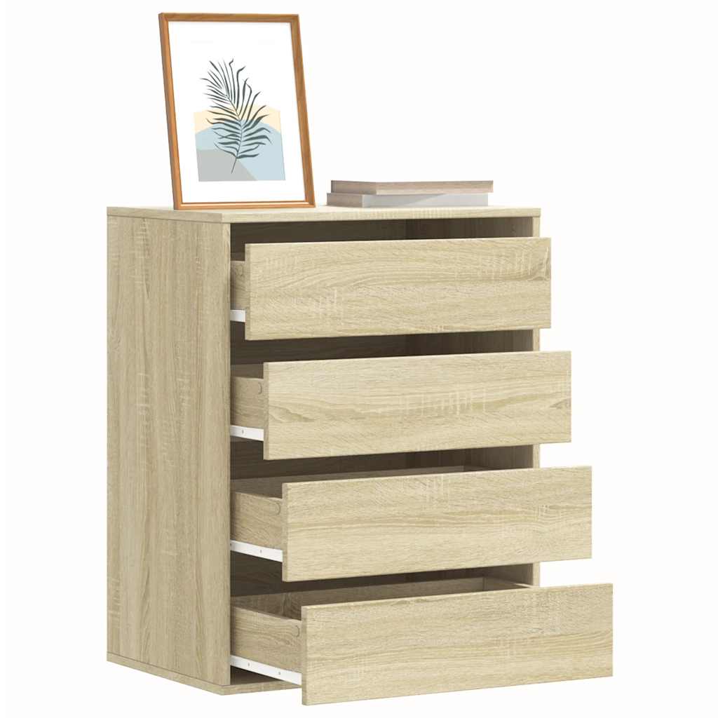 vidaXL Corner Chest of Drawers Sonoma Oak 60x41x76 cm Engineered Wood 1