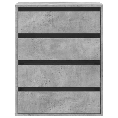 vidaXL Corner Chest of Drawers Concrete Grey 60x41x76 cm Engineered Wood 4