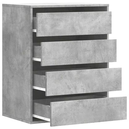 vidaXL Corner Chest of Drawers Concrete Grey 60x41x76 cm Engineered Wood 5