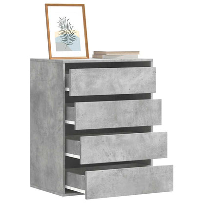 vidaXL Corner Chest of Drawers Concrete Grey 60x41x76 cm Engineered Wood 1