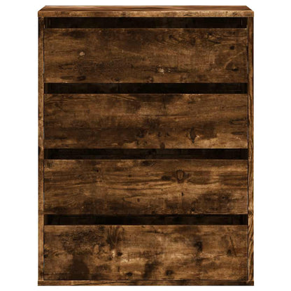 vidaXL Corner Chest of Drawers Smoked Oak 60x41x76 cm Engineered Wood 4
