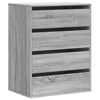 vidaXL Corner Chest of Drawers Grey Sonoma 60x41x76 cm Engineered Wood 2