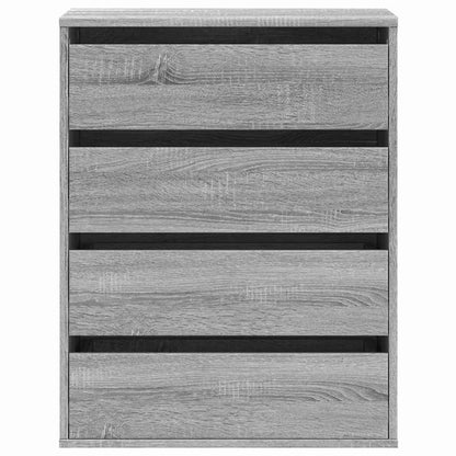 vidaXL Corner Chest of Drawers Grey Sonoma 60x41x76 cm Engineered Wood 4