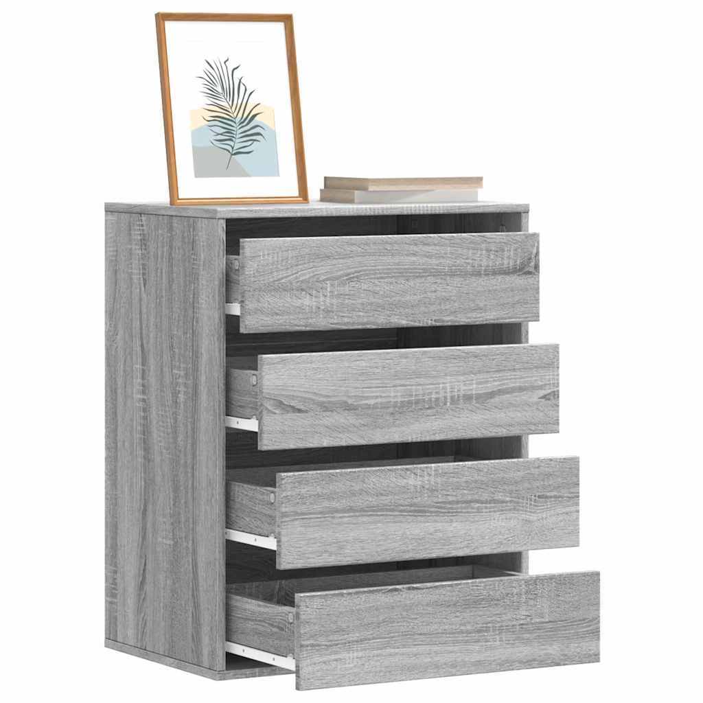 vidaXL Corner Chest of Drawers Grey Sonoma 60x41x76 cm Engineered Wood 1