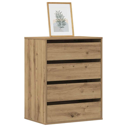 vidaXL Corner Chest of Drawers Artisian Oak 60x41x76 cm Engineered Wood 3