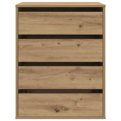 vidaXL Corner Chest of Drawers Artisian Oak 60x41x76 cm Engineered Wood 4