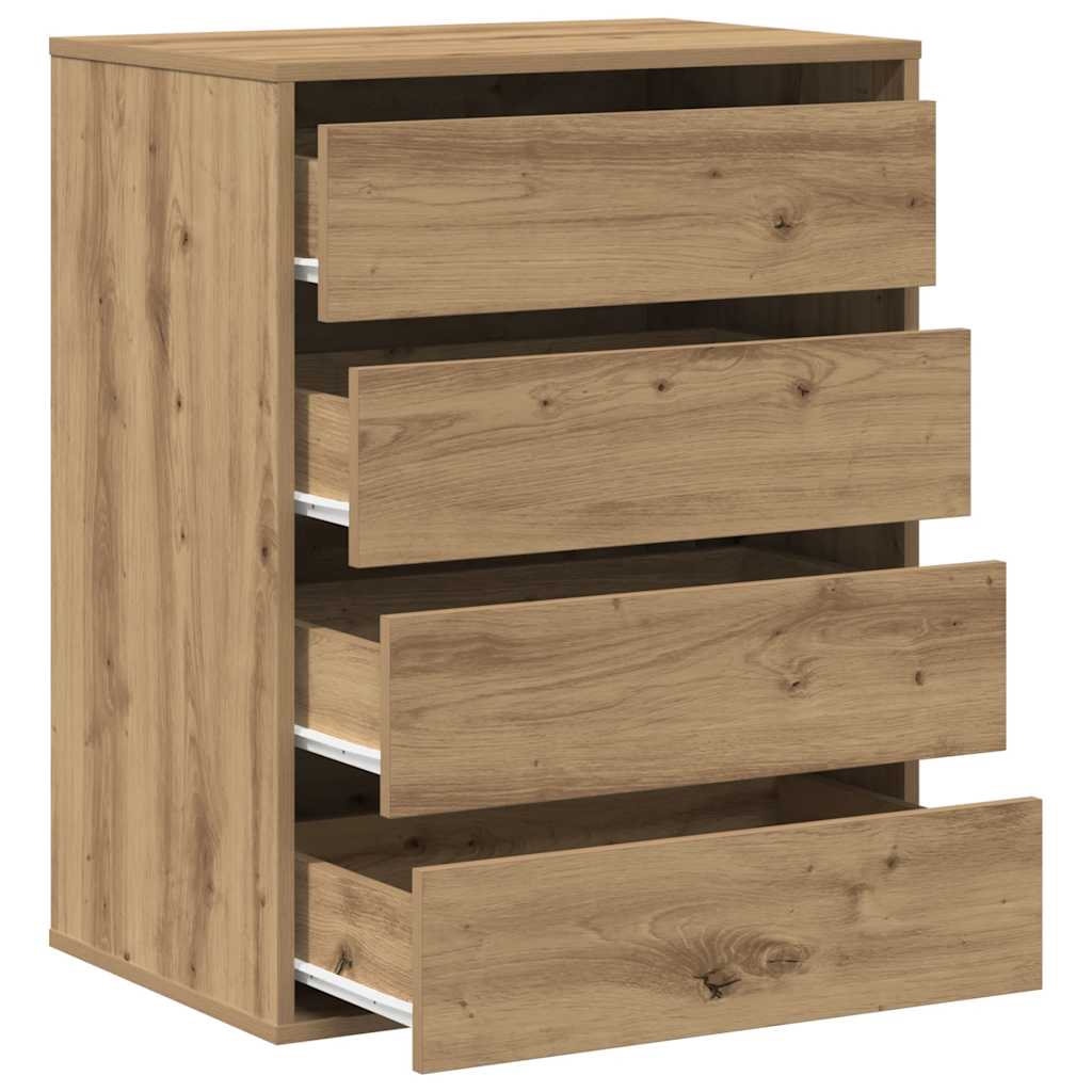 vidaXL Corner Chest of Drawers Artisian Oak 60x41x76 cm Engineered Wood 5
