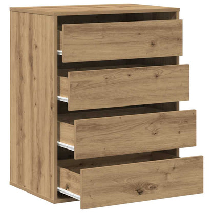 vidaXL Corner Chest of Drawers Artisian Oak 60x41x76 cm Engineered Wood 5