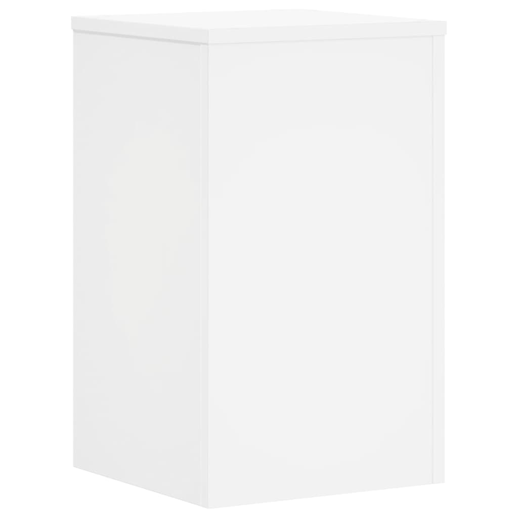 vidaXL Plant Stand 2 pcs White 30 x 30 x 50 cm Engineered Wood 3