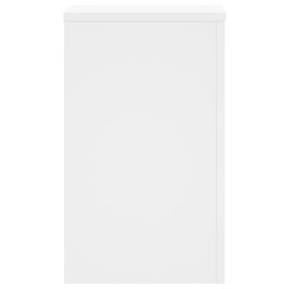 vidaXL Plant Stand 2 pcs White 30 x 30 x 50 cm Engineered Wood 6