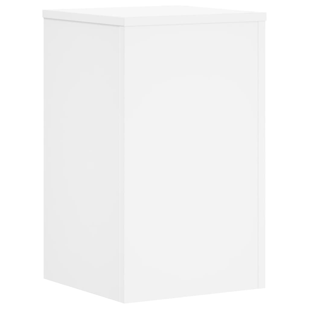 vidaXL Plant Stand 2 pcs White 30 x 30 x 50 cm Engineered Wood 5