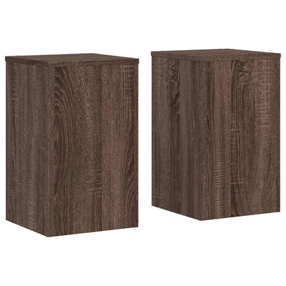 vidaXL Plant Stands 2 pcs Brown Oak 30x30x50 cm Engineered wood 2