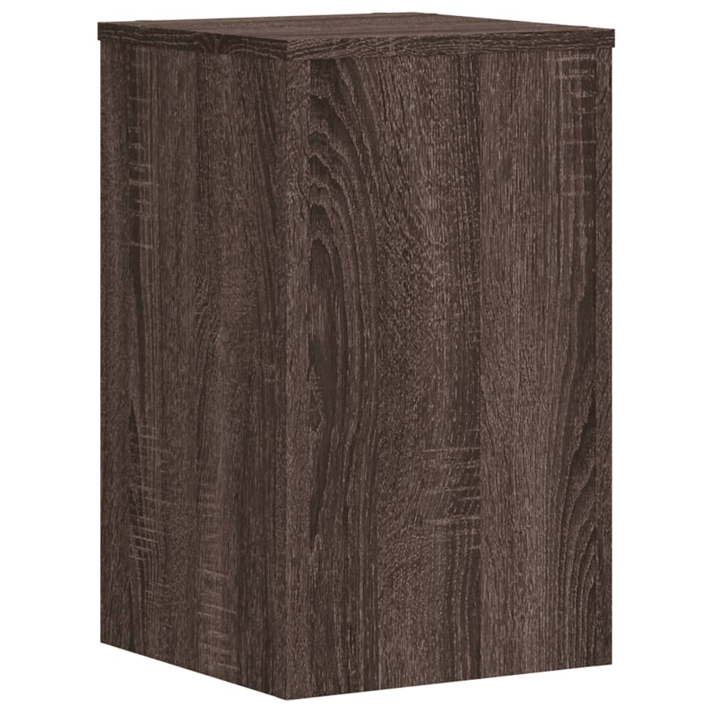 vidaXL Plant Stands 2 pcs Brown Oak 30x30x50 cm Engineered wood 3