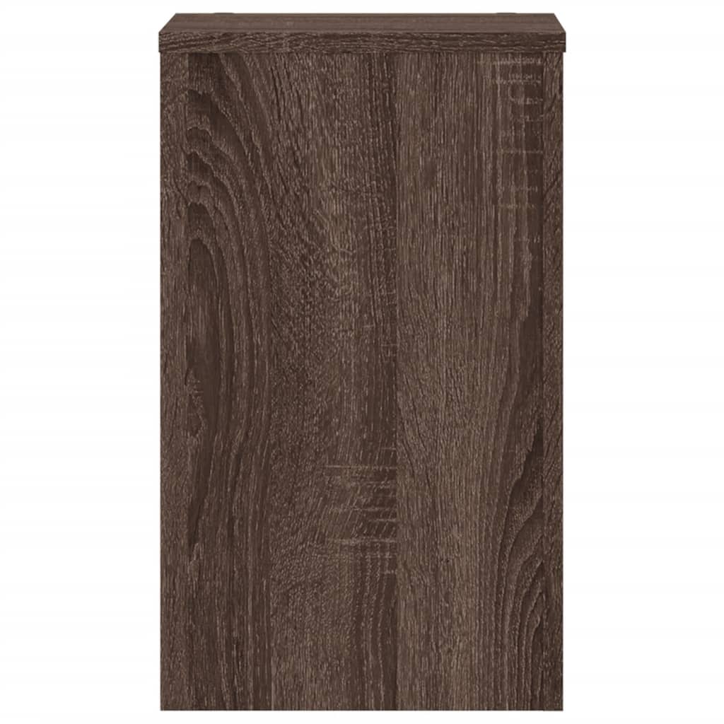 vidaXL Plant Stands 2 pcs Brown Oak 30x30x50 cm Engineered wood 4