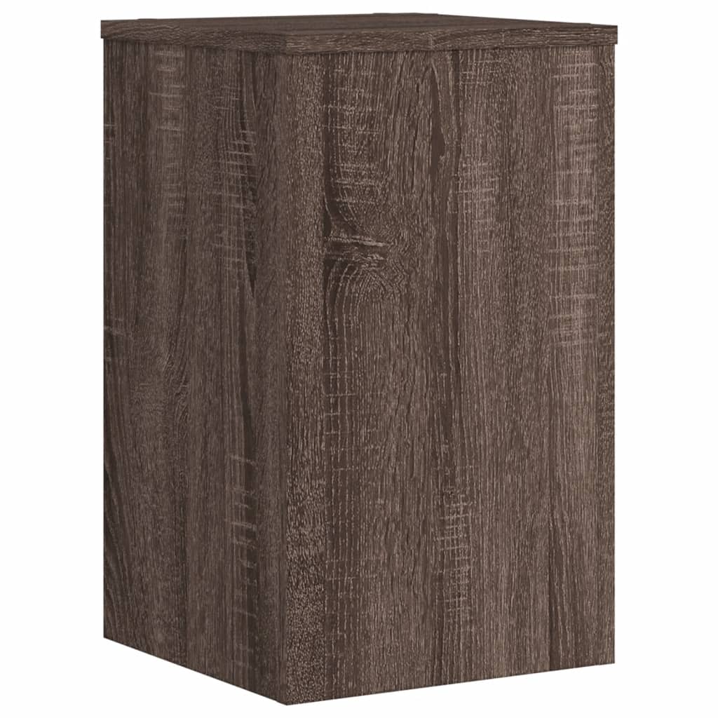 vidaXL Plant Stands 2 pcs Brown Oak 30x30x50 cm Engineered wood 5